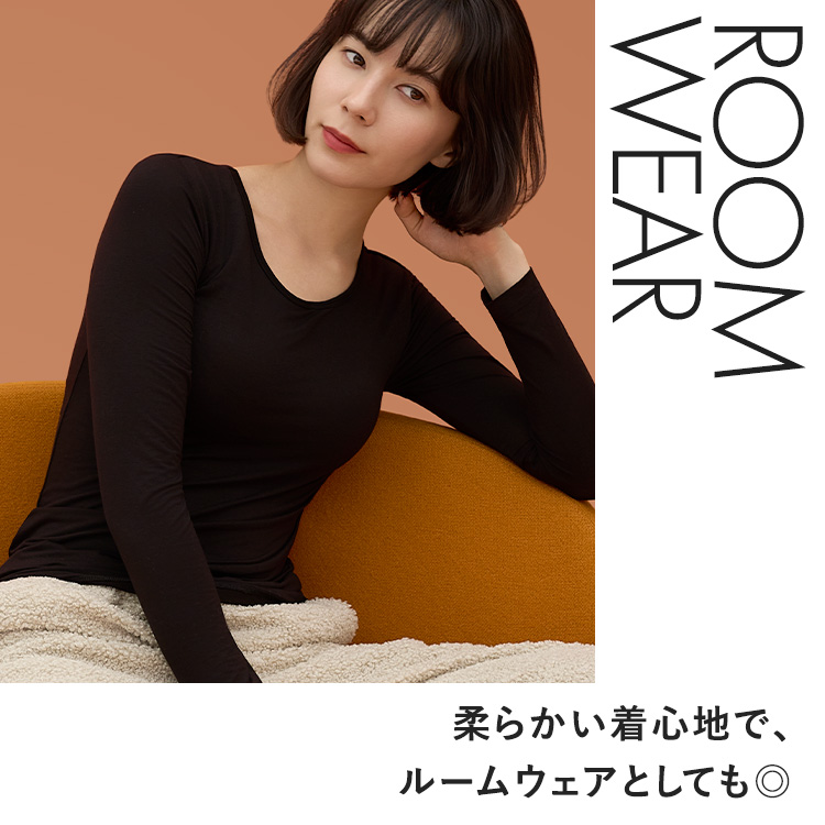 【NEW】ブラ イン スーパー ヒート インナー クルーネック [カラー]	: ブラック, [サイズ]: S