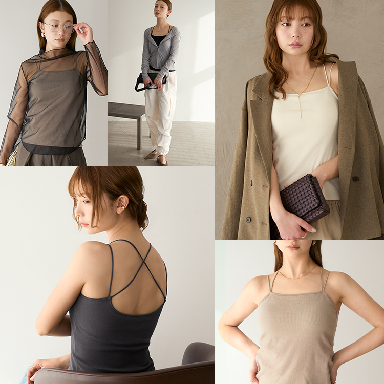 カップイン バッククロス キャミソール [カラー]: アイボリー, [サイズ]: S