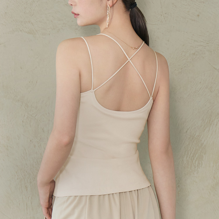 カップイン バッククロス キャミソール [カラー]: アイボリー, [サイズ]: S