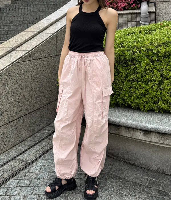 カップイン ホルターネック タンクトップ