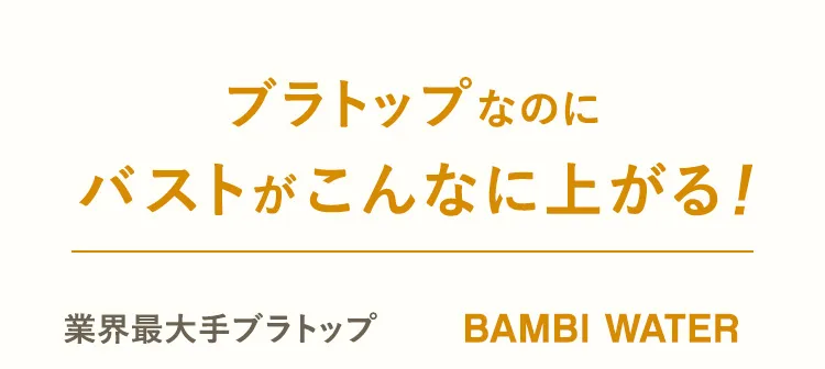 バストがこんなに上がる
