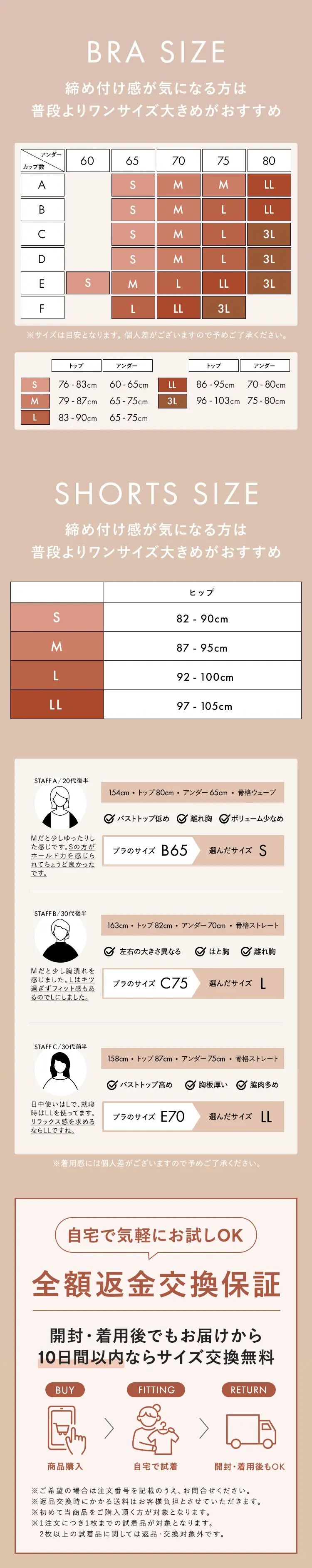 サイズ表