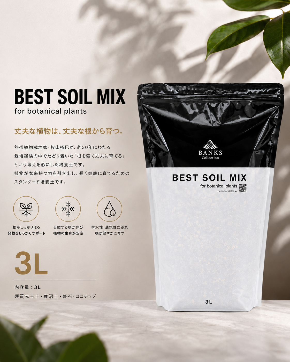 best soil mix (3L)6袋
