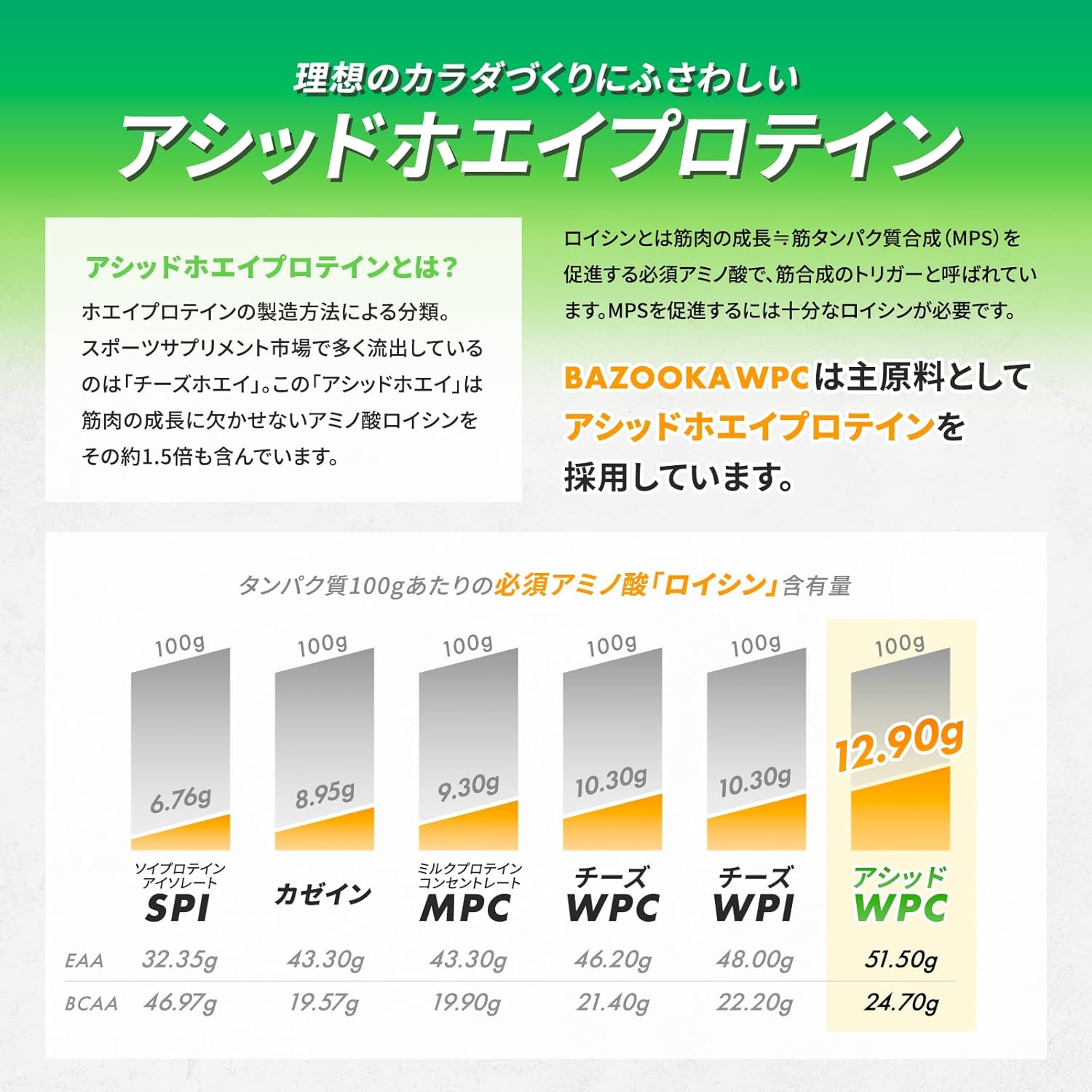 【定期】WPC（ホエイプロテイン） 味（WPC）: プレーン