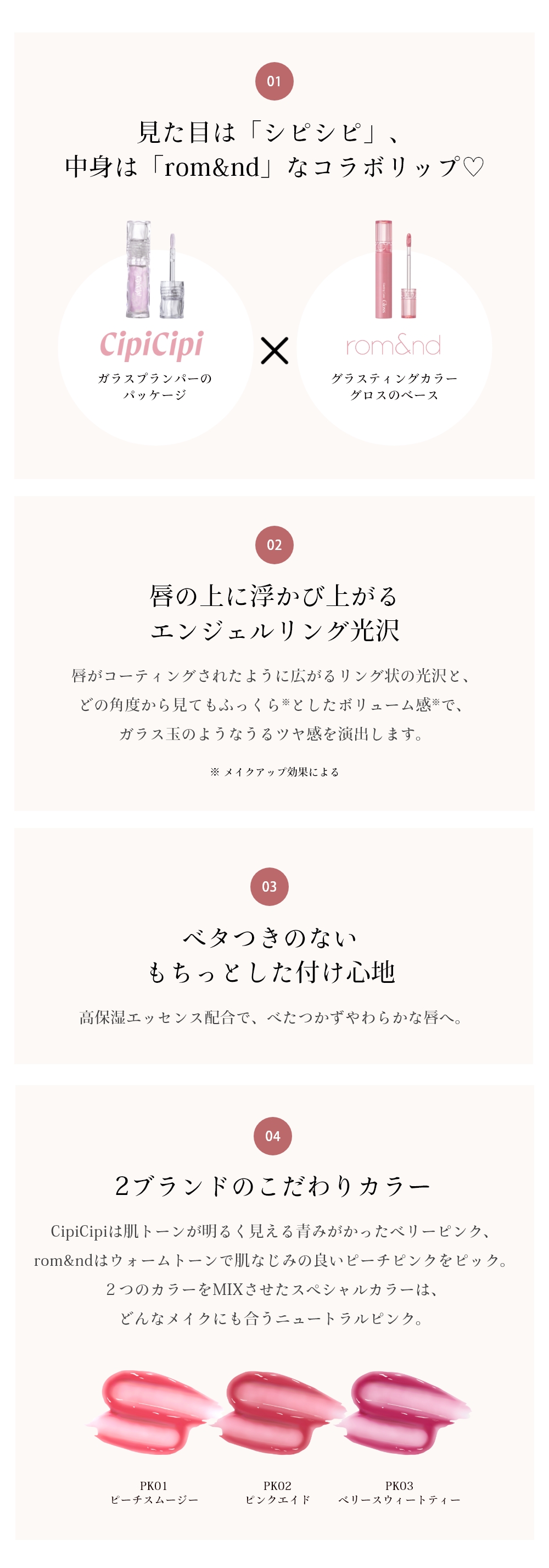 ロムシピ レシピパレット レシピクッション レシピグロス 4点セット ロムシピ レシピパレット レシピクッション レシピグロス 4点
