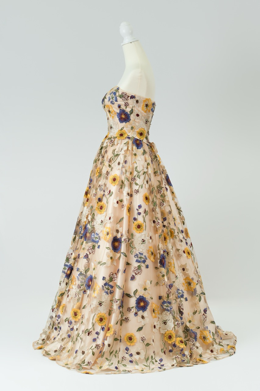 jardin fleuri 001 YE ドレスサイズ（Type：Free / JUST）: 3号～7号：編み上げ
