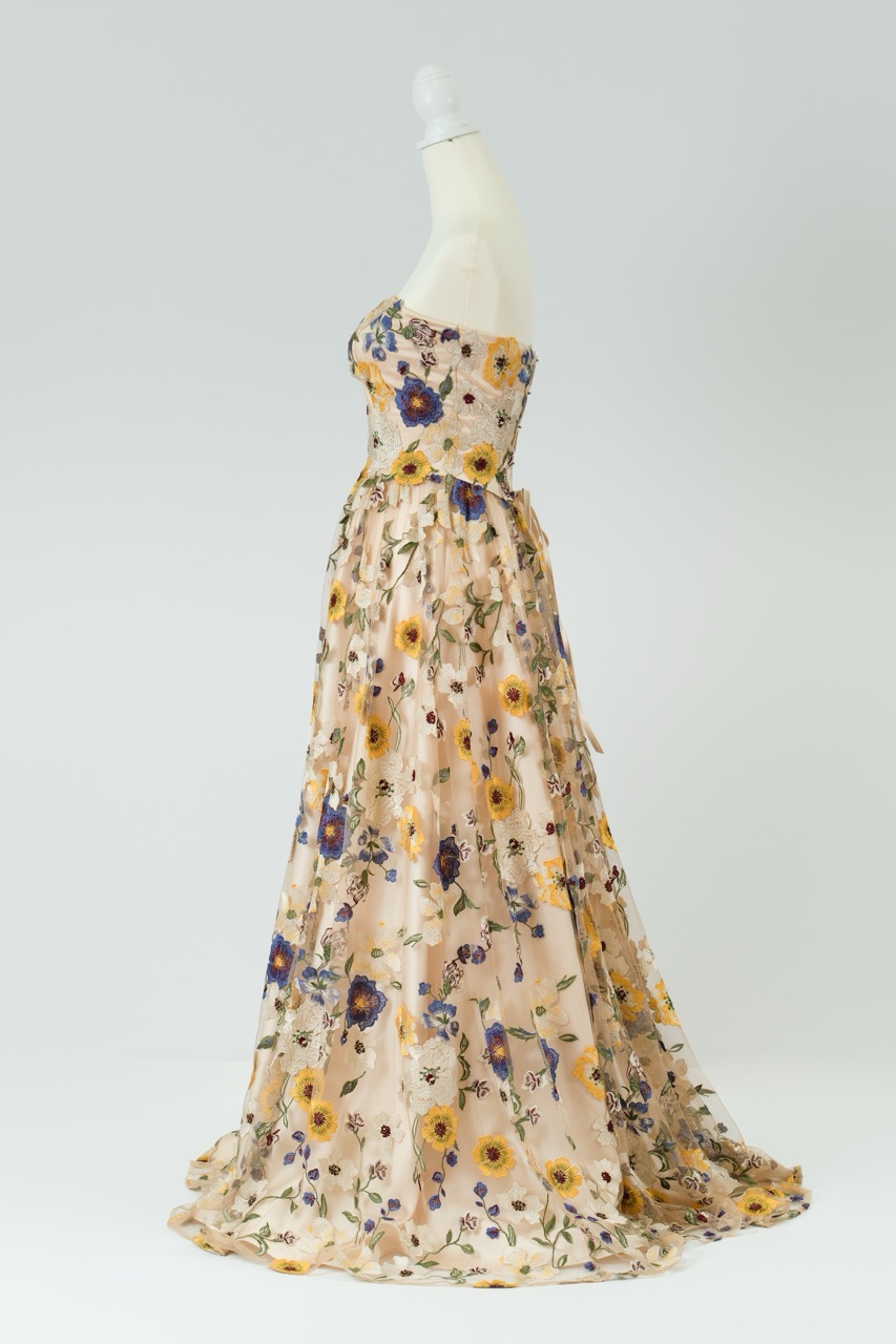 jardin fleuri 001 YE ドレスサイズ（Type：Free / JUST）: 3号～7号：編み上げ