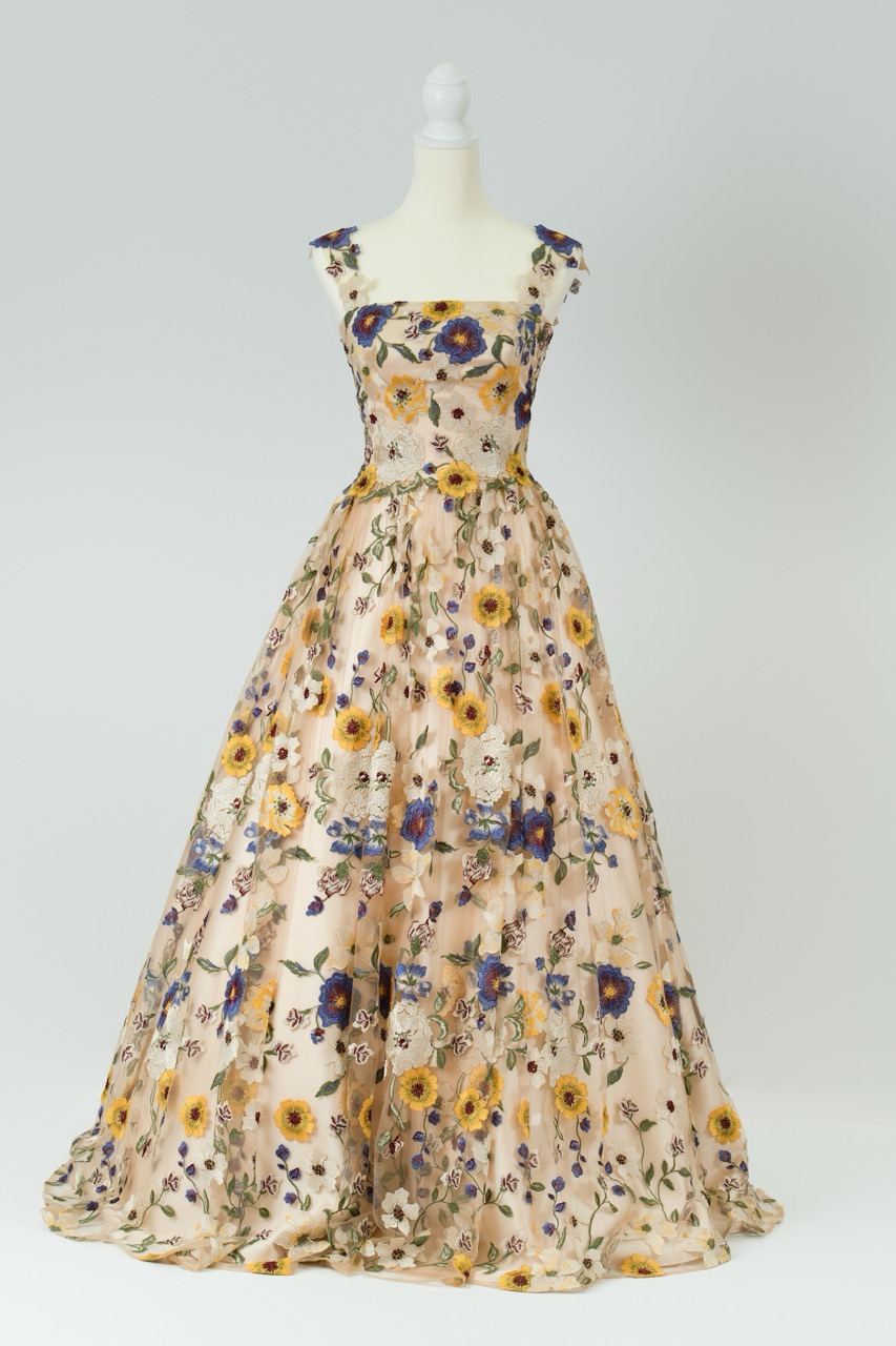 jardin fleuri 001 YE ドレスサイズ（Type：Free / JUST）: 3号～7号：編み上げ