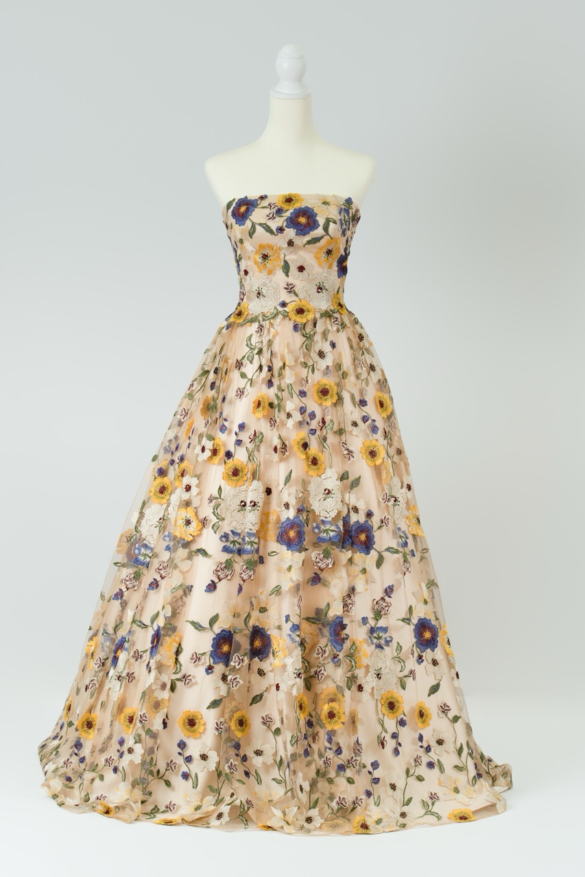 jardin fleuri 001 YE ドレスサイズ（Type：Free / JUST）: 3号～7号：編み上げ