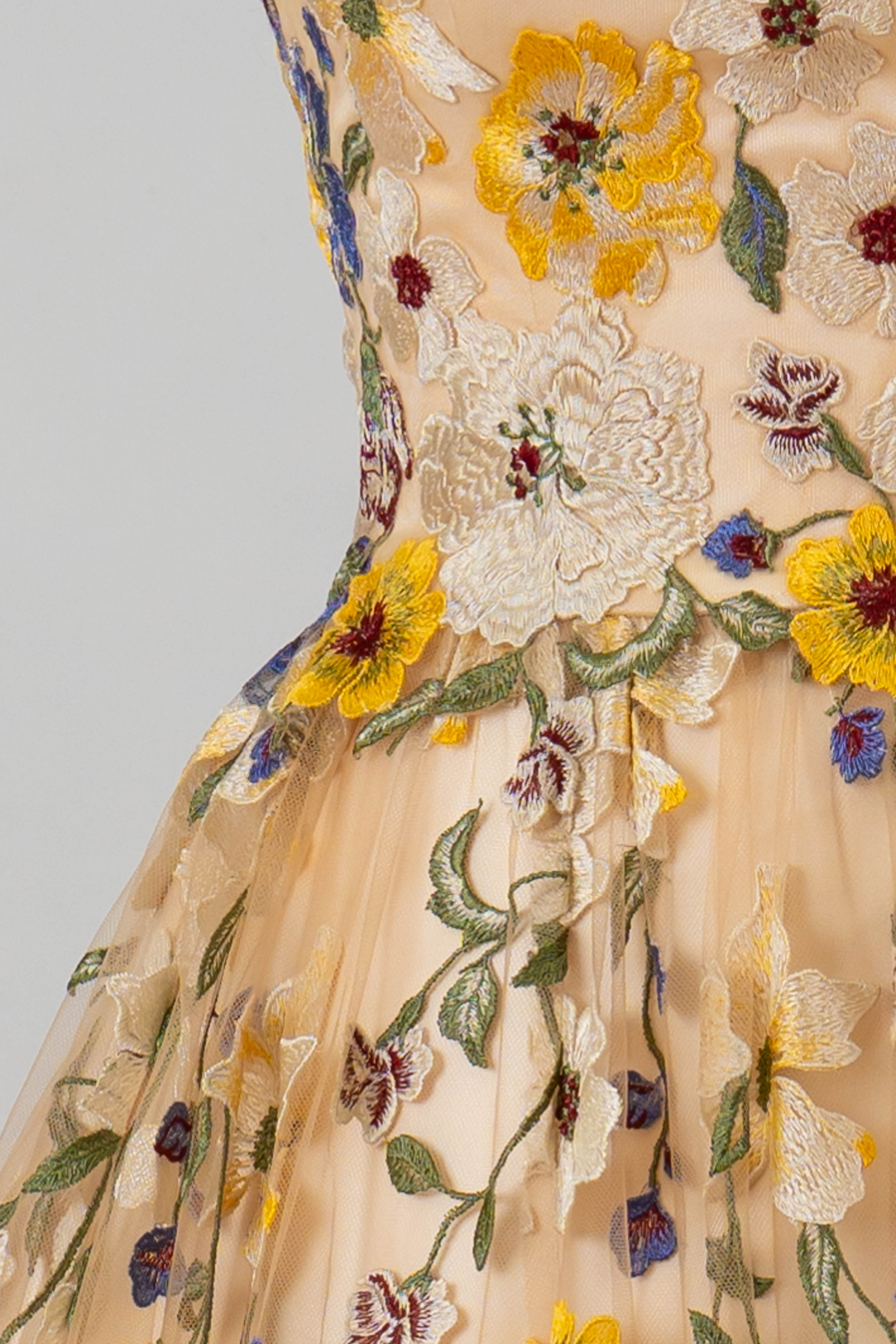 jardin fleuri 001 YE ドレスサイズ（Type：Free / JUST）: 3号～7号：編み上げ