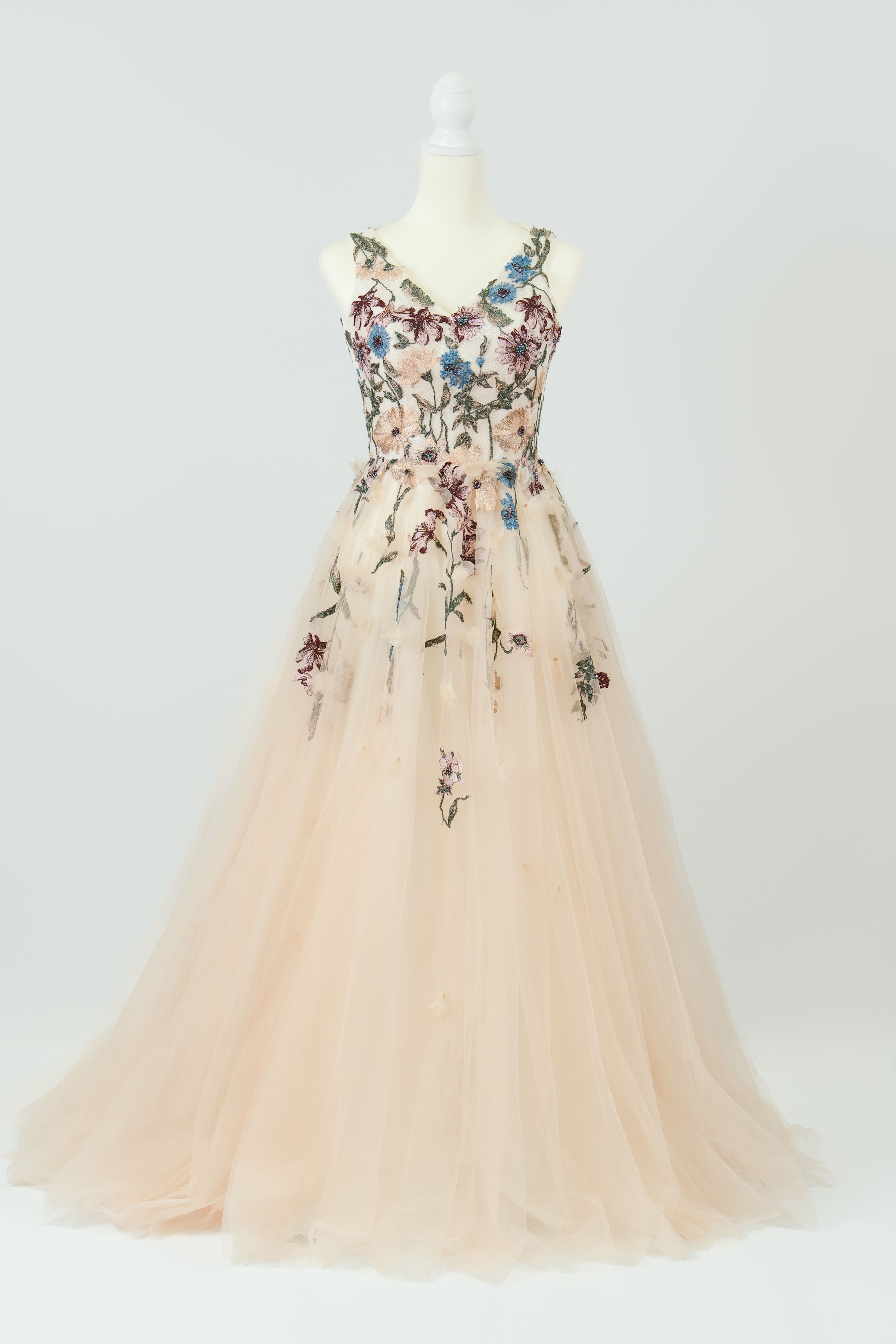 jardin fleuri 002 W ドレスサイズ（Type：JUST）: 3号：B74 W56 H84：ファスナー