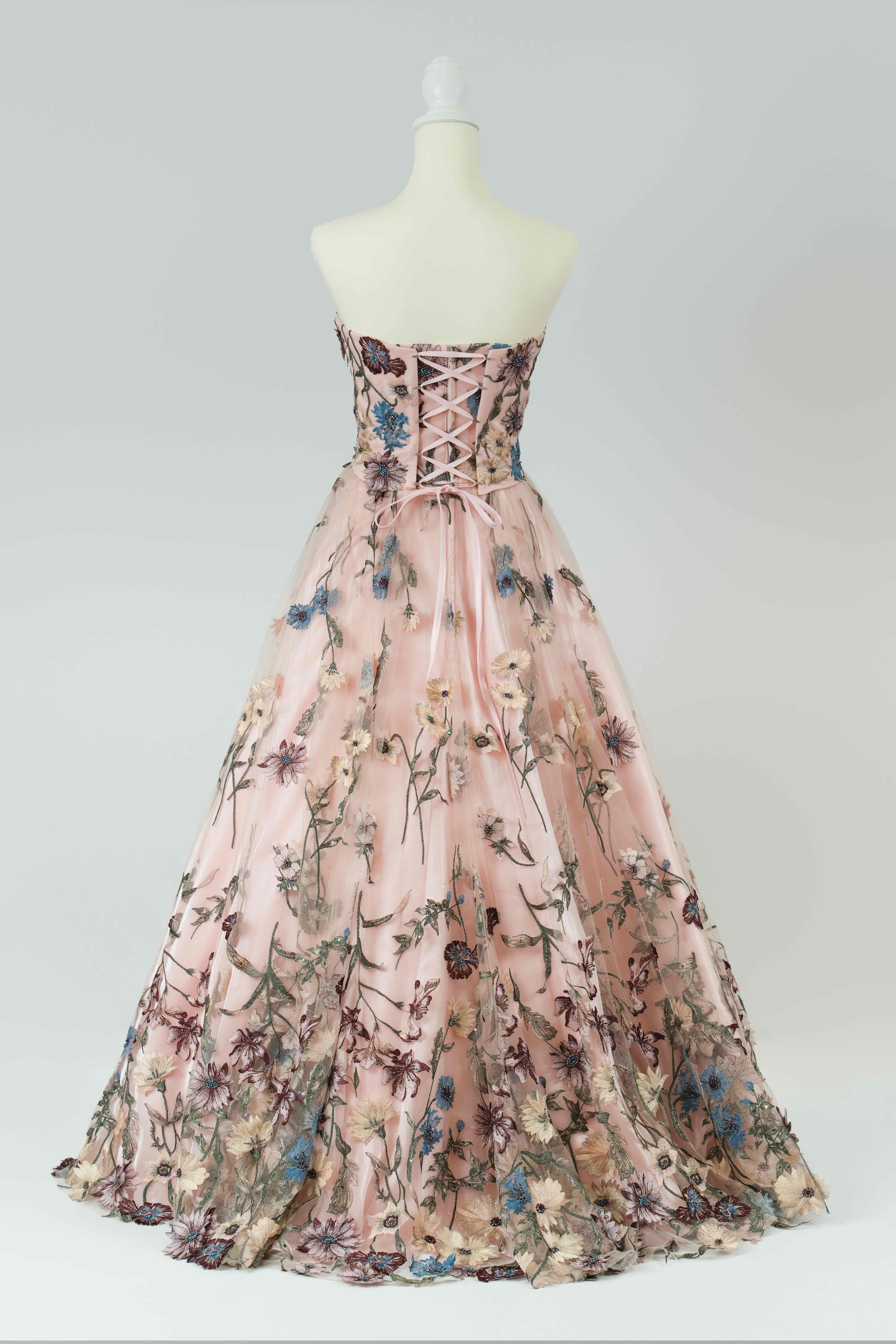 jardin fleuri 001 PI ドレスサイズ（Type：Free / JUST）: 3号～7号：編み上げ