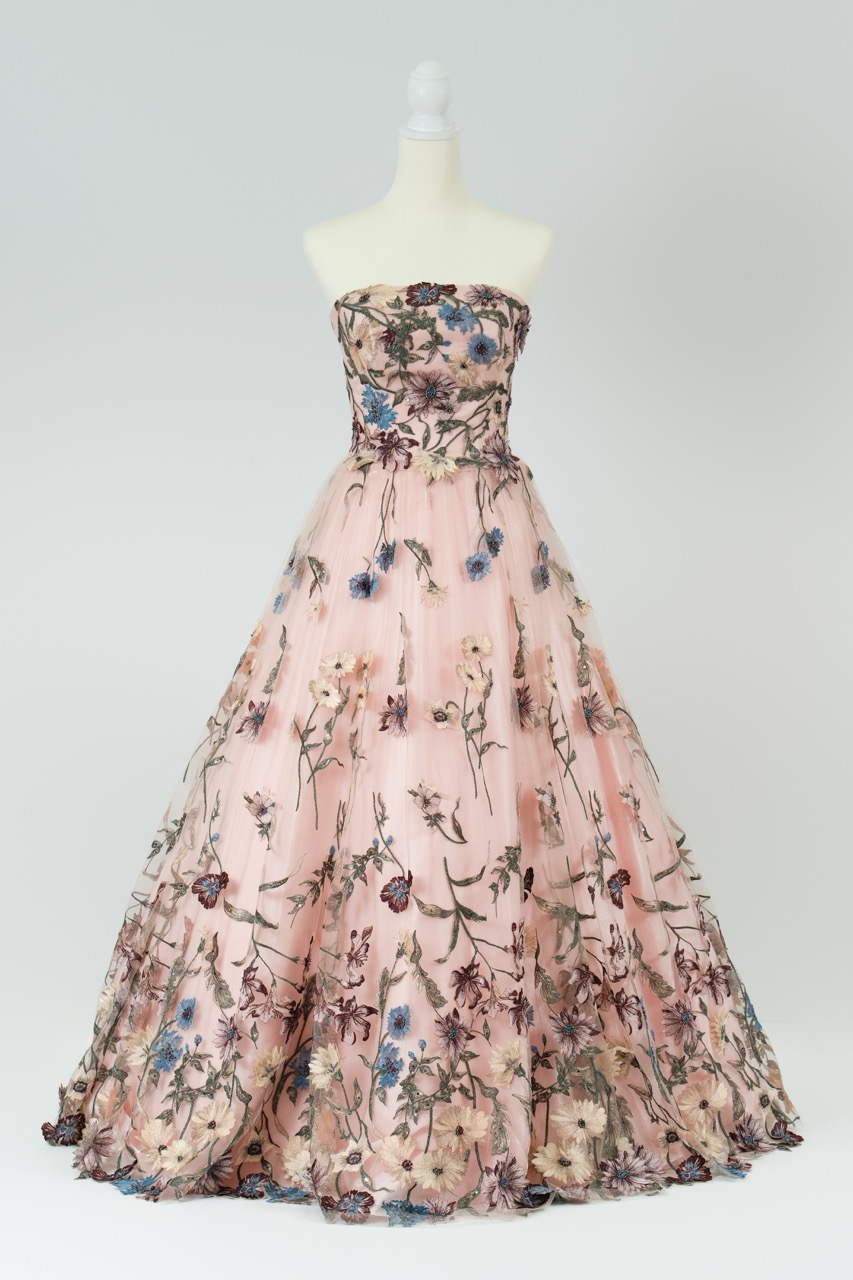 jardin fleuri 001 PI ドレスサイズ（Type：Free / JUST）: 3号～7号：編み上げ