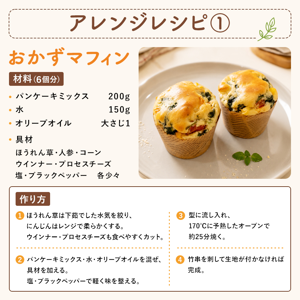 水だけでふわふわ 大豆粉と米粉のパンケーキミックス 200g×2袋　