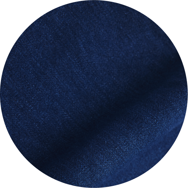 インディゴブルーの生地感