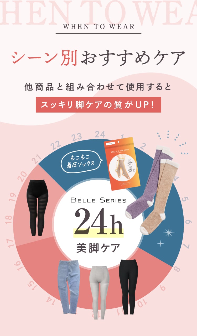 他商品と組み合わせて使用するとスッキリ脚ケアの質がUP！