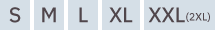 S, M, L, XL, XXL（2XL）