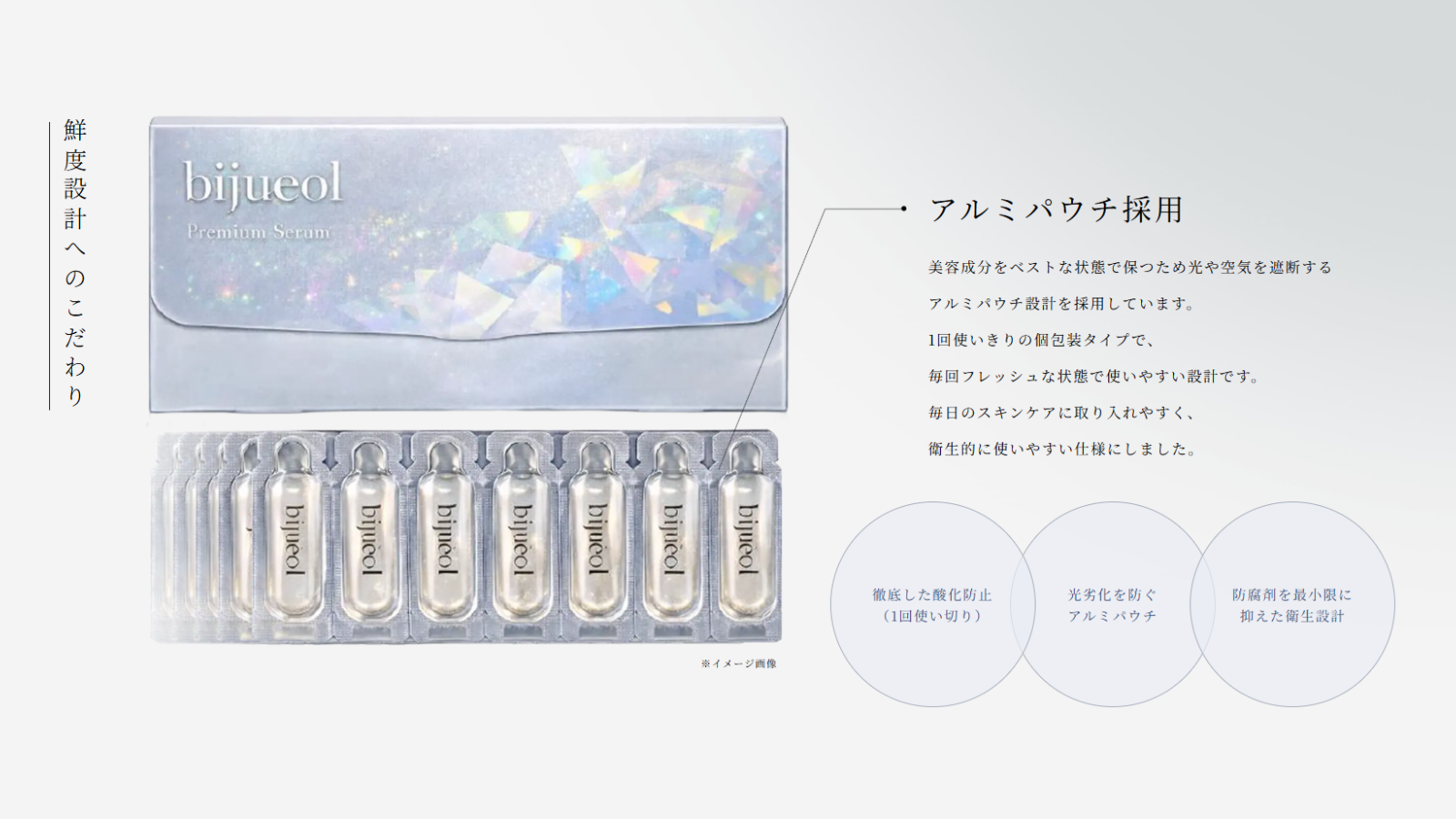 「bijueol ブースターエッセンス」 0.8㎖×35包（7包×5枚シート/35回分）