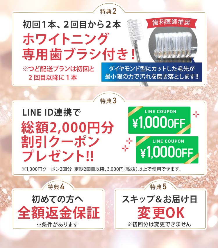 定期プラン５大特典2