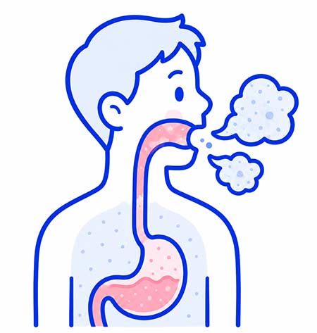 胃の不調が口臭の原因とは限らない