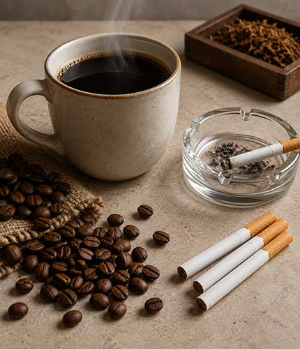 喫煙やコーヒーによる口内環境の変化