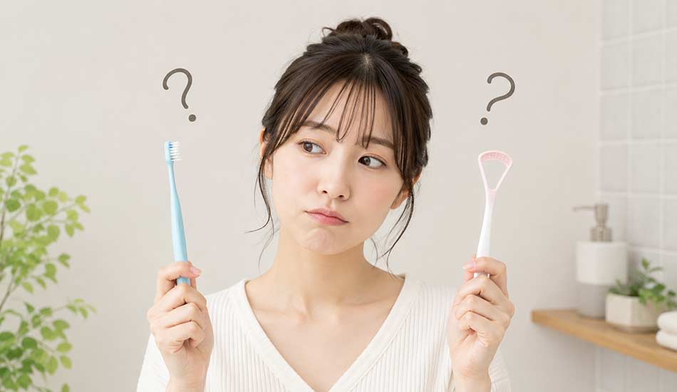 舌が白く見える原因