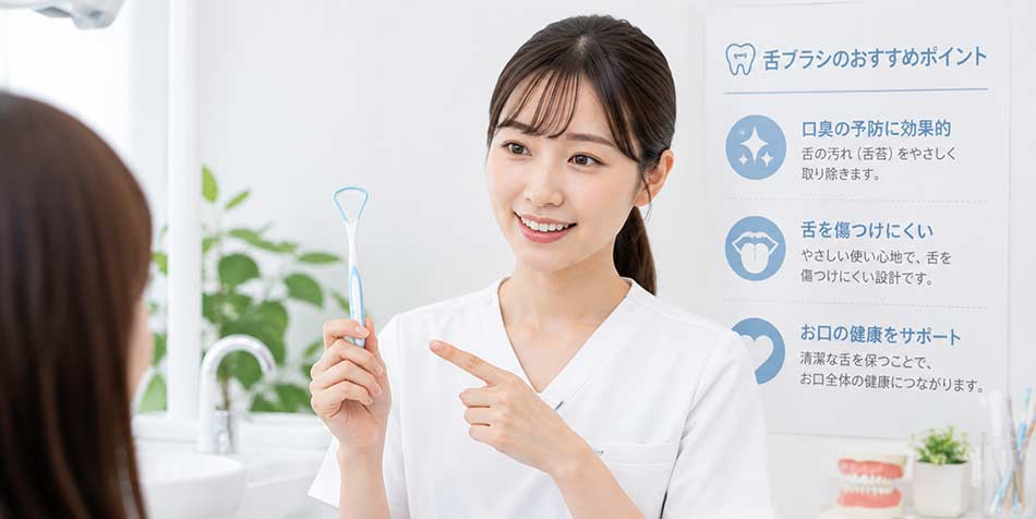 舌ブラシを使うときの注意点