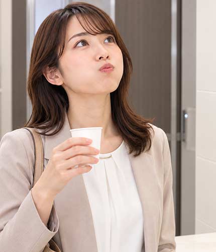 着色しやすい飲食物の後は口をすすぐ