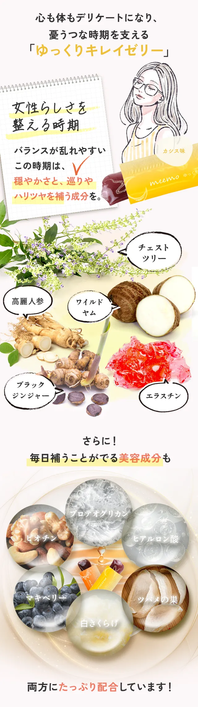 インナーケアだからこそこだわった、カラダへの優しさ