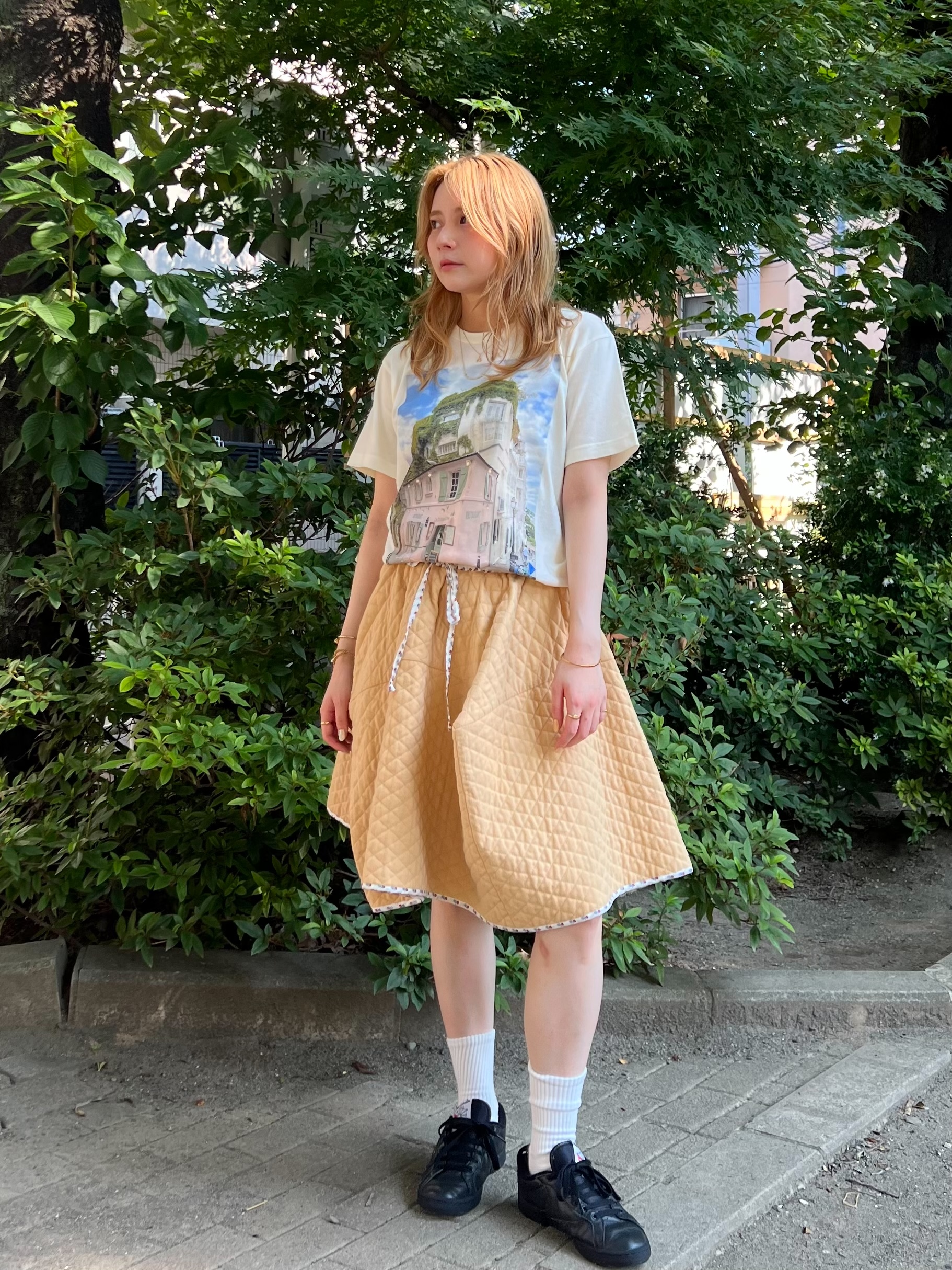 Paris photo print T-shirt Collar: OFFWHITE