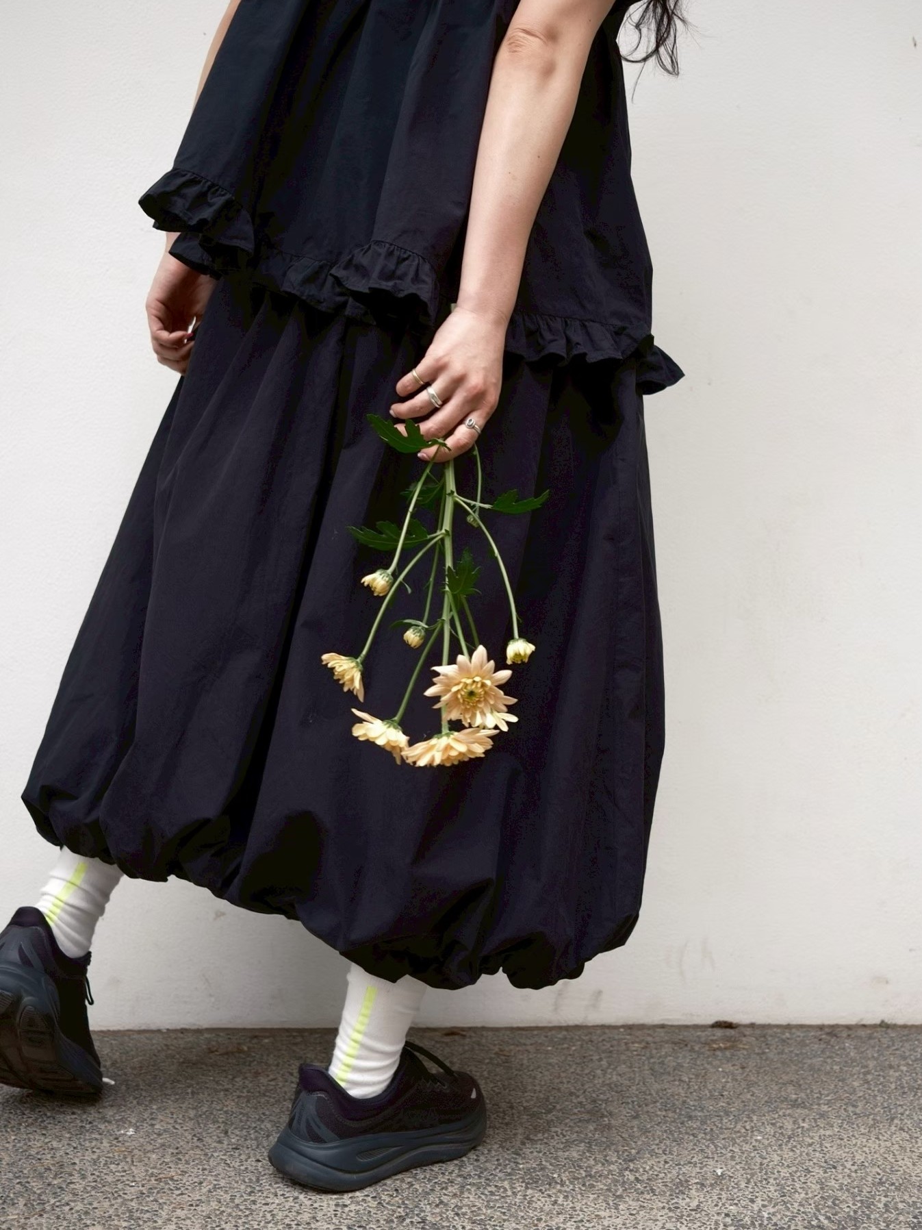 Waist Frill Balloon Skirt