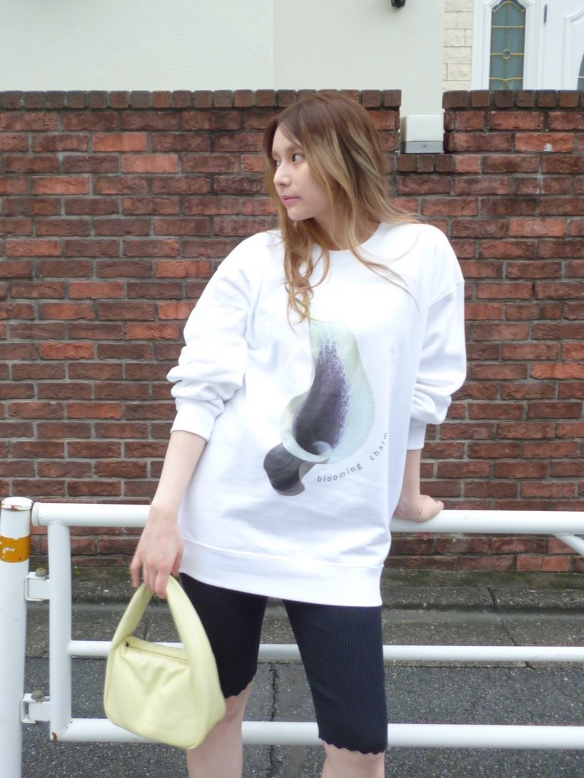 Calla Lilly Print Big Sweat
