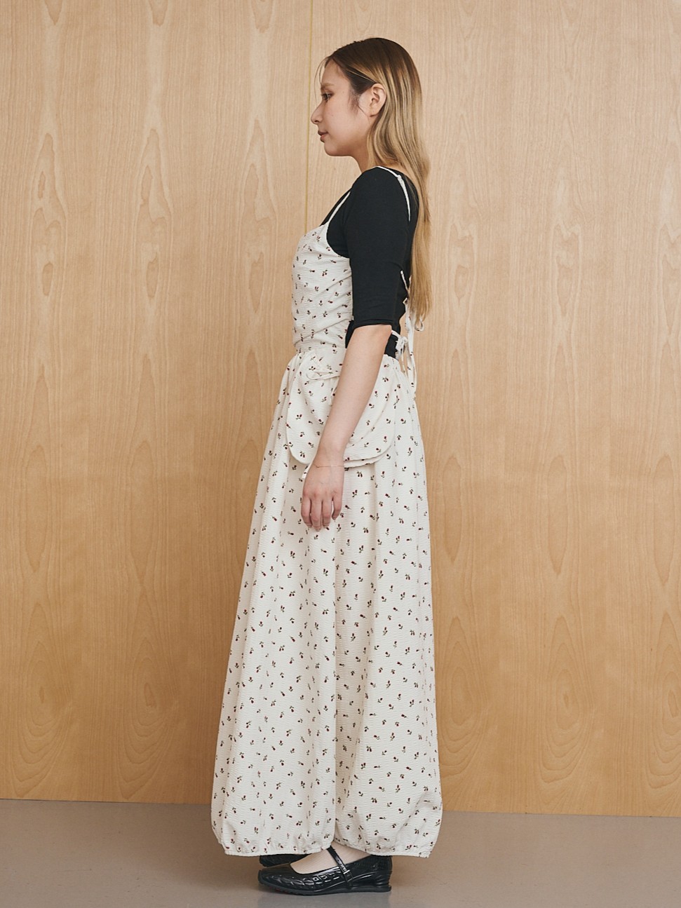 Flower Side Pocket Cami Dress