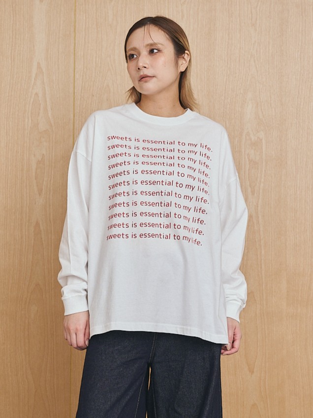 message long sleeve T-shirt