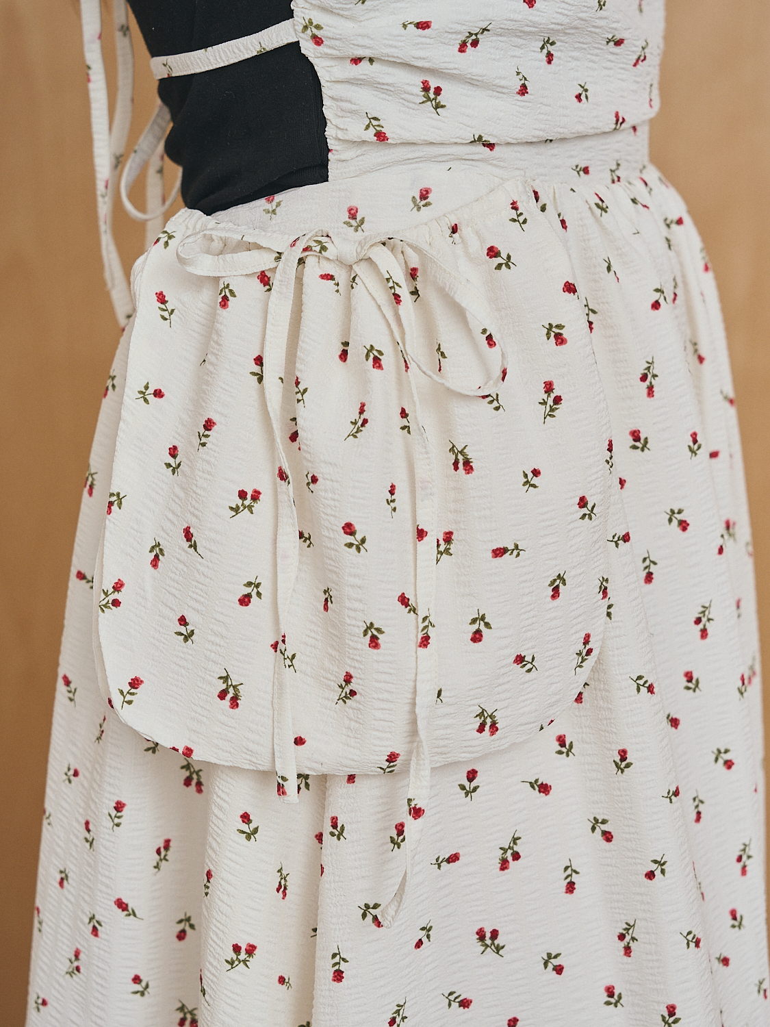 Flower Side Pocket Cami Dress
