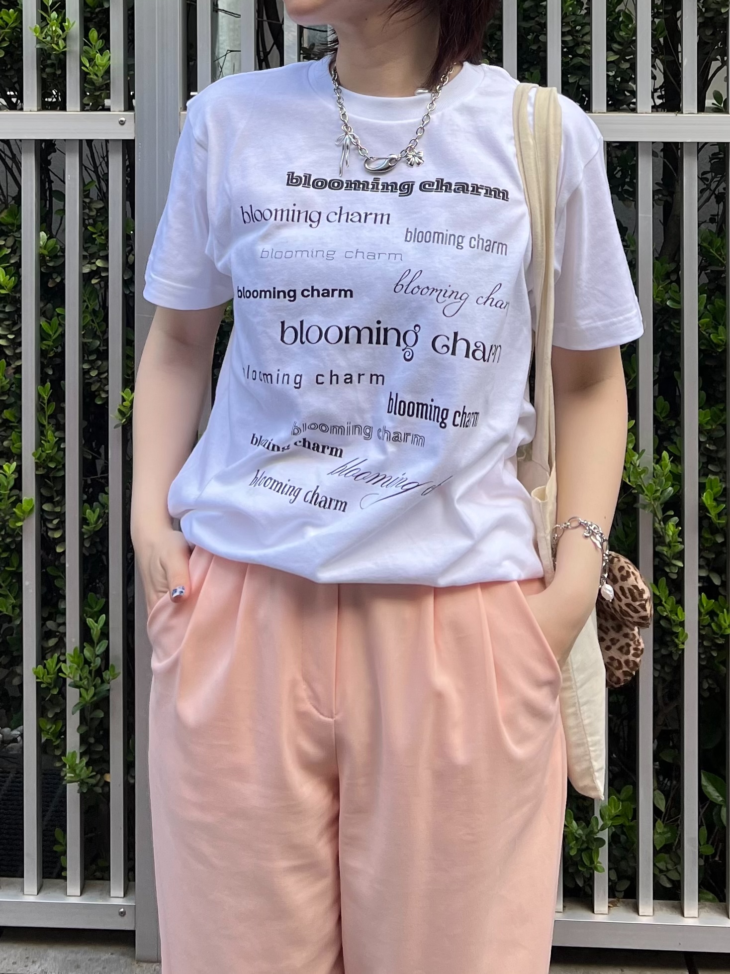 blooming charm logo T-shirt