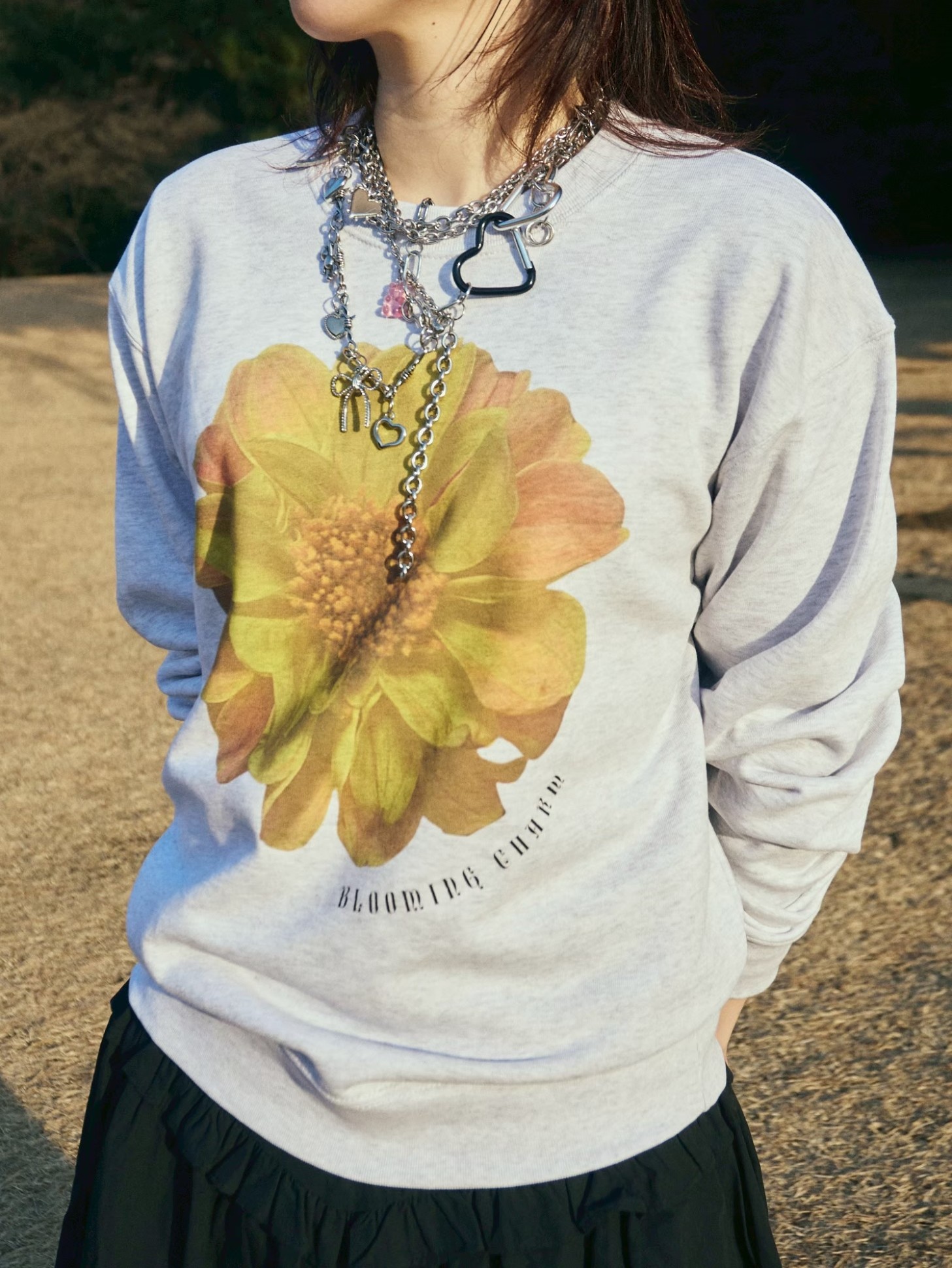 Flower Print Sweat