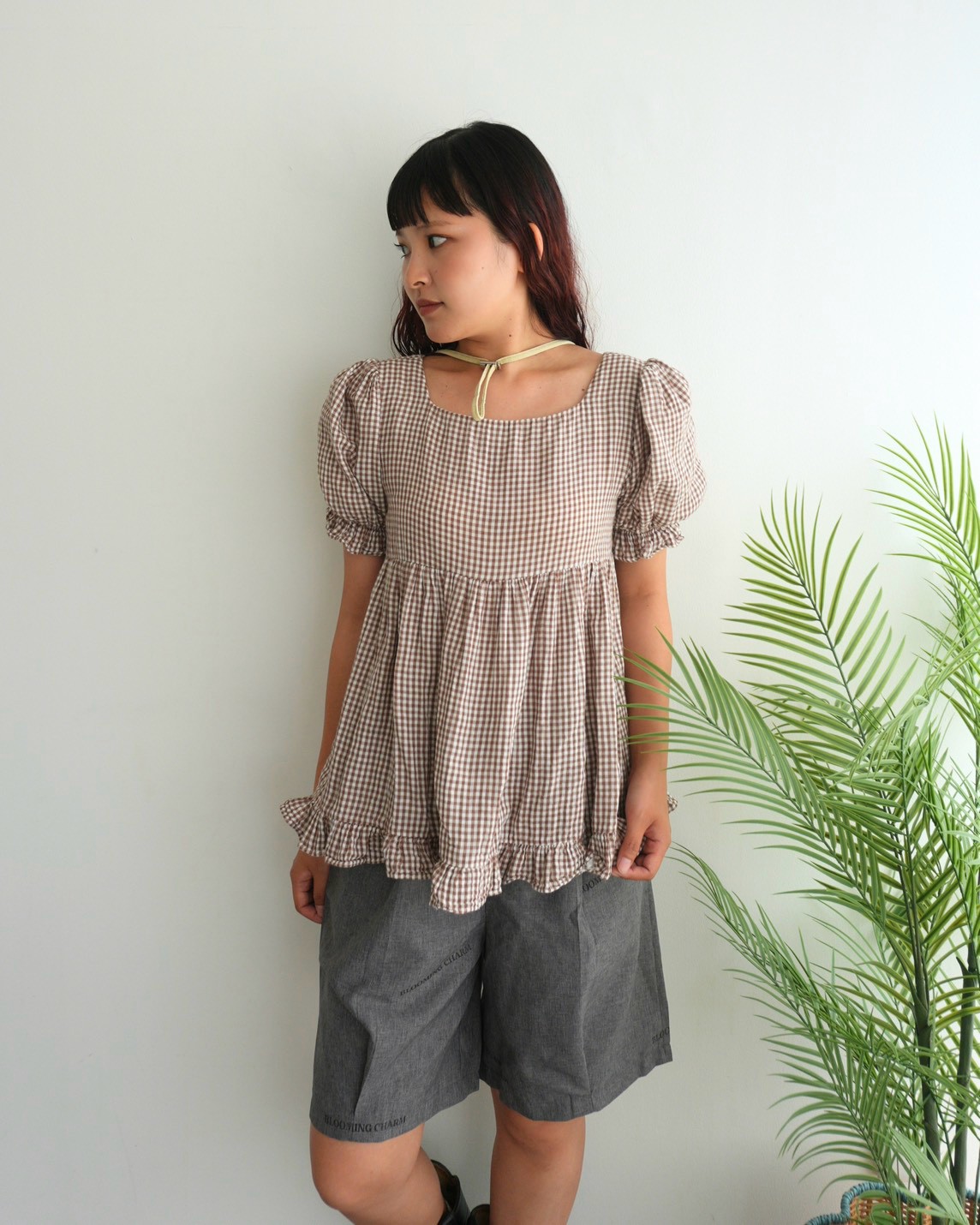 Logo Print Half Pants