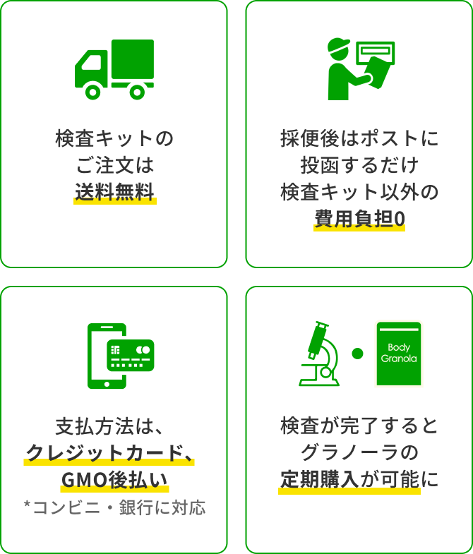 安心の4ポイント