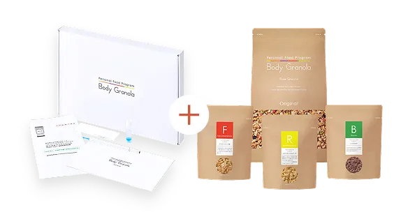 Body Granola 腸内フローラ検査キットとグラノーラ