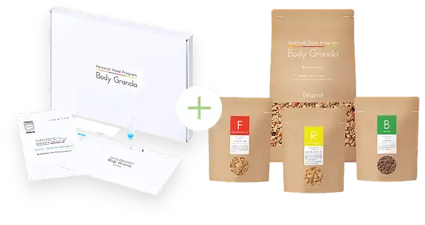 Body Granola 腸内フローラ検査キットとグラノーラ