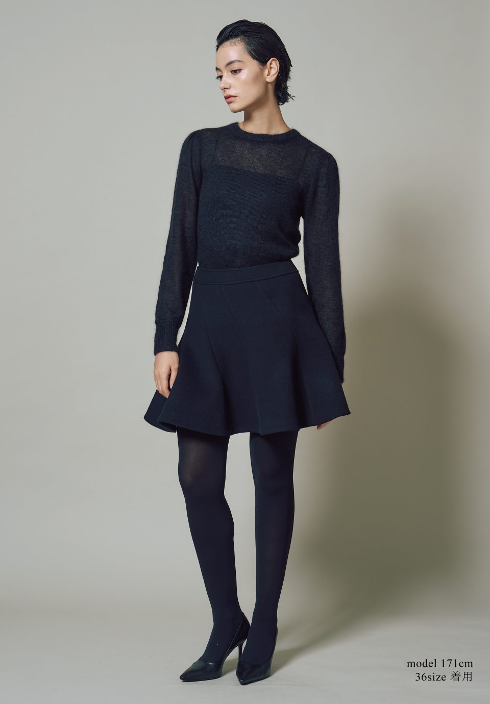 BORDER PATCH KNIT