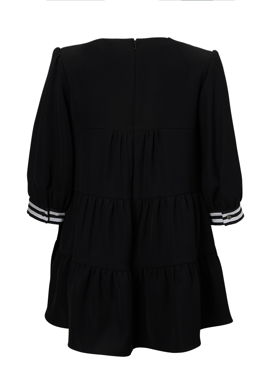 TWILL TIERED BLOUSE