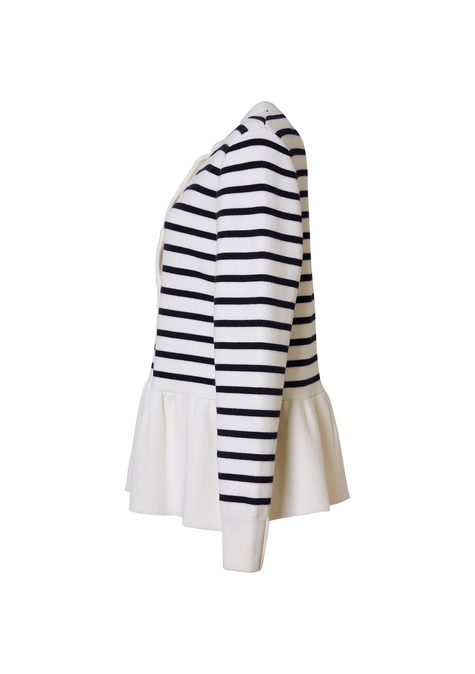 PEPLUM KNIT CARDIGAN