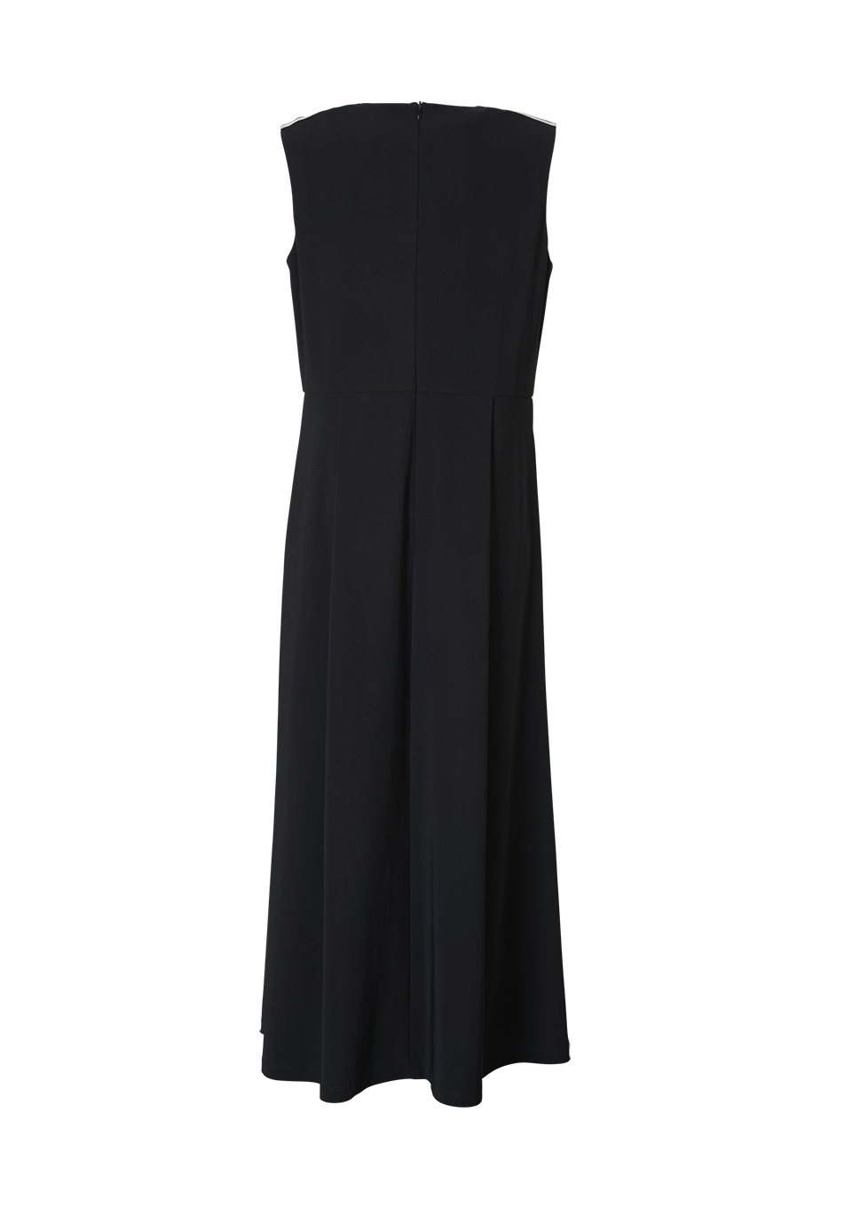 BORDER SLEEVELESS DRESS