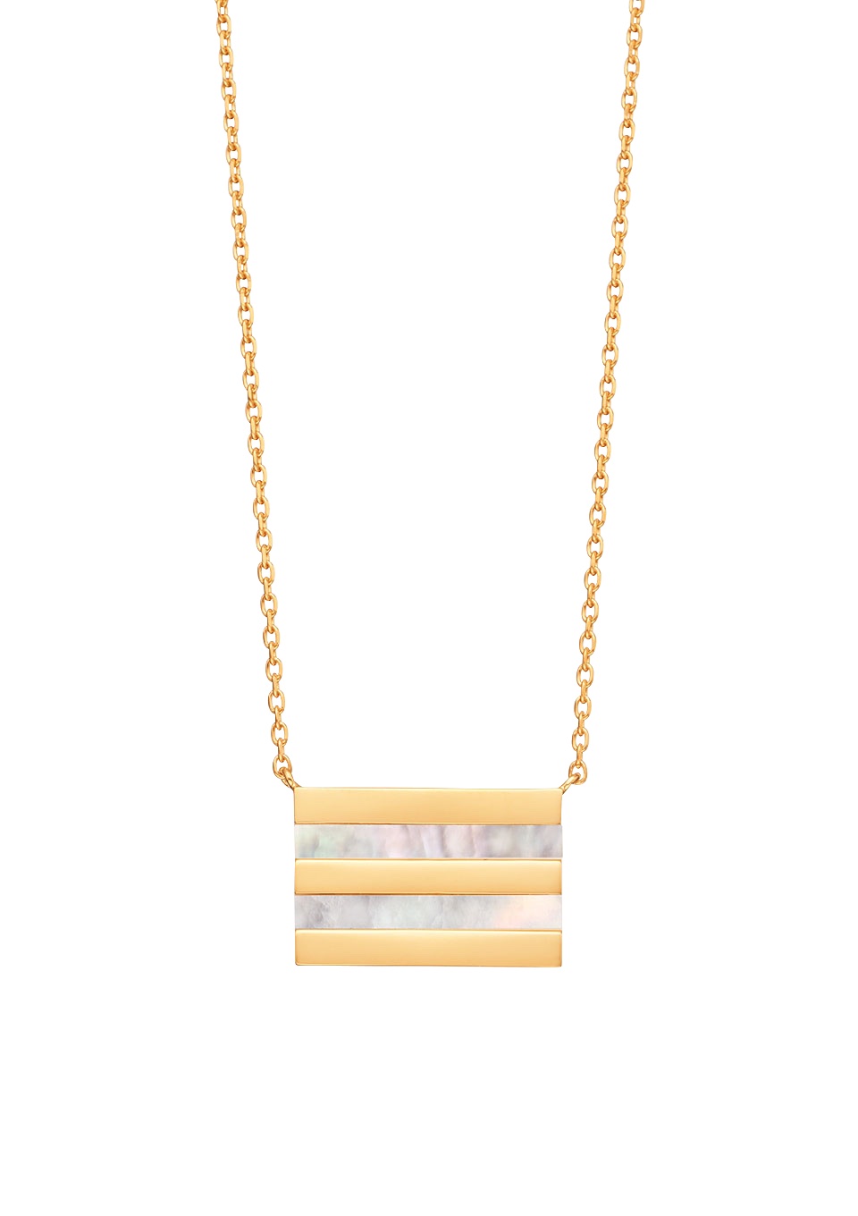 BORDER RECTANGLE NECKLACE