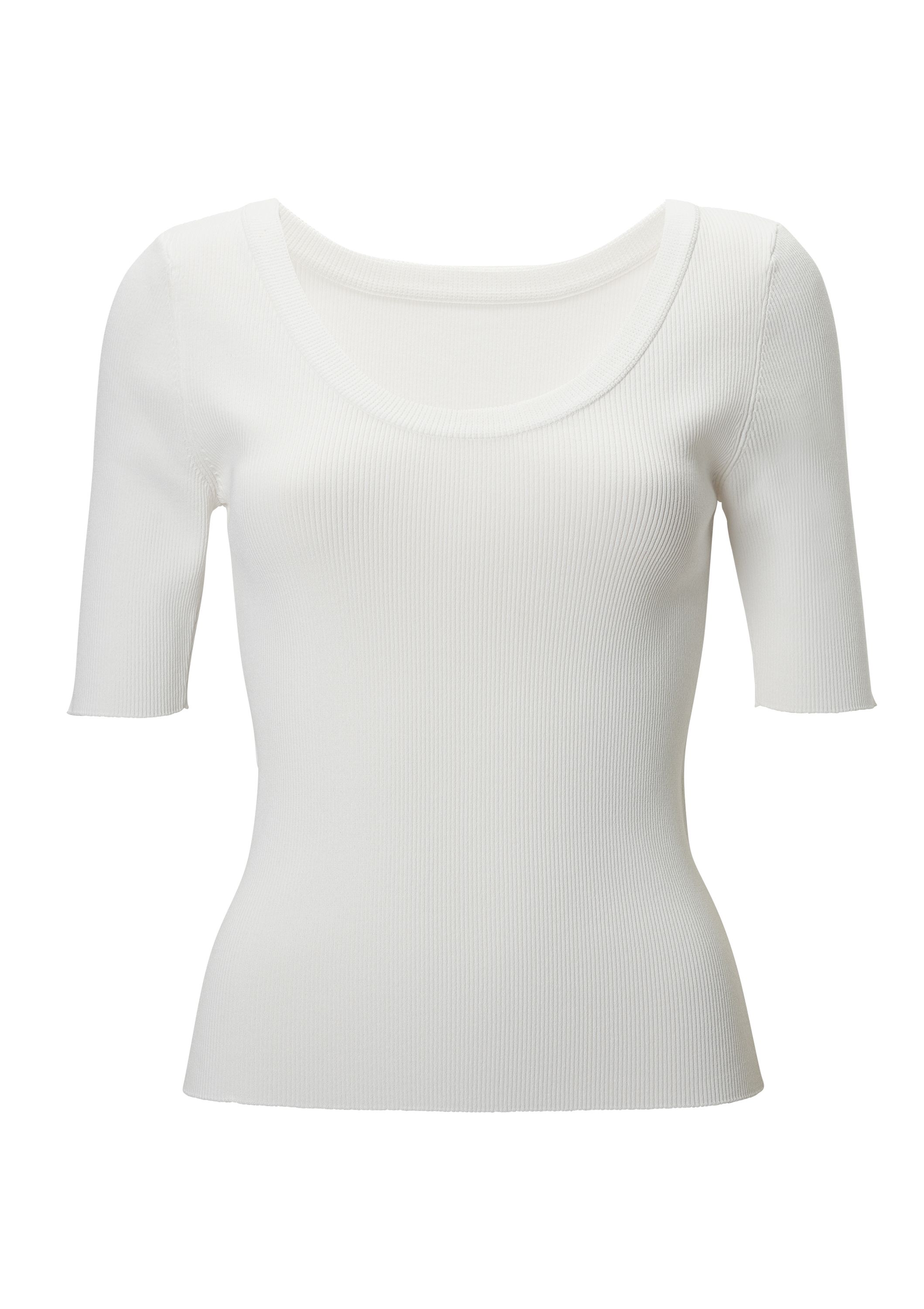 【2WAY】RIB KNIT HALF TOP