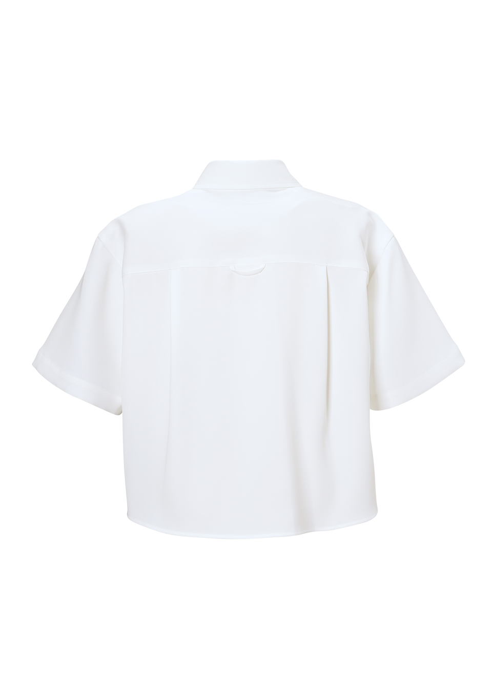 CROPPED TWILL TOP