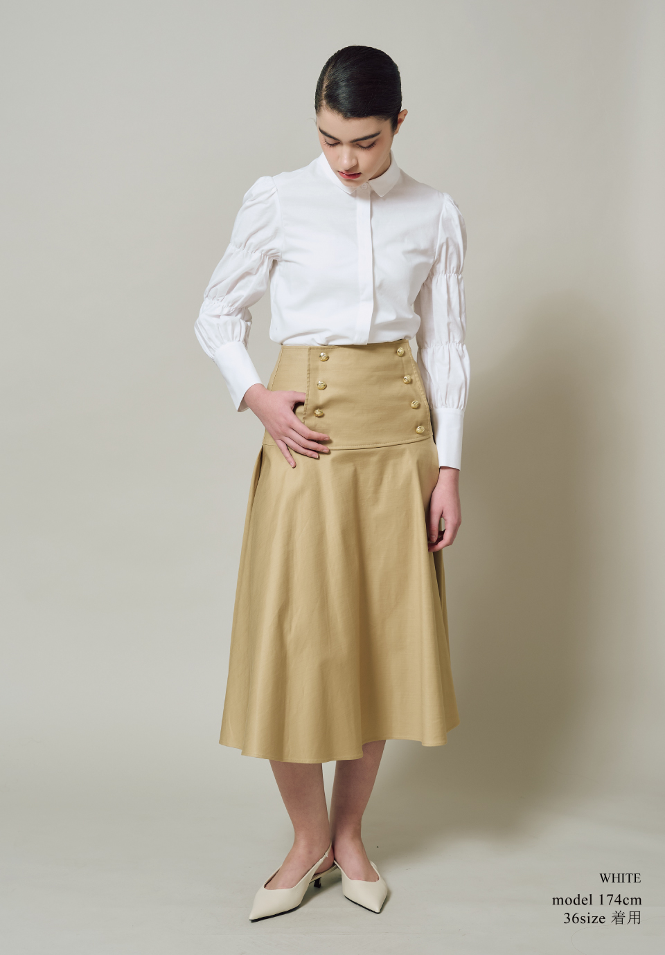 TIERED SLEEVES BLOUSE