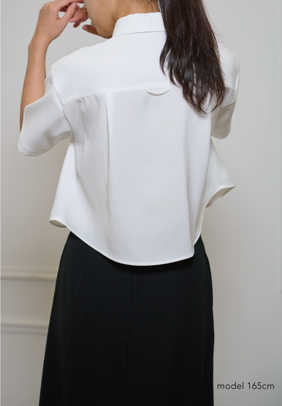CROPPED TWILL TOP